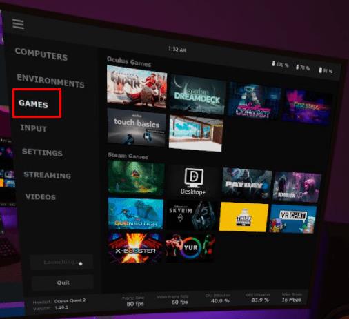 VR Oculus Quest 2: Cách chơi trò chơi trên Steam