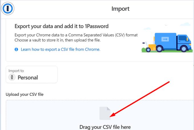 Comment importer des mots de passe de Chrome vers 1Password