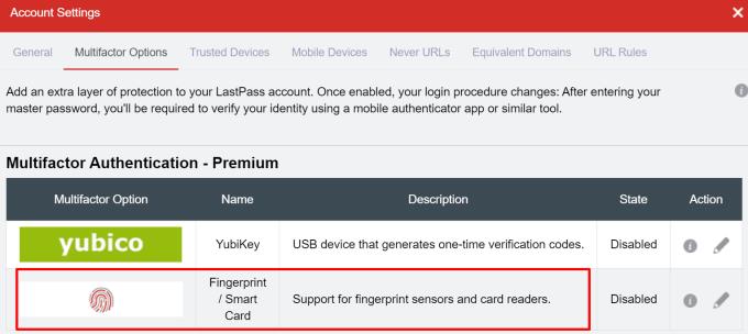 LastPassが指紋を認識しない問題を修正する方法