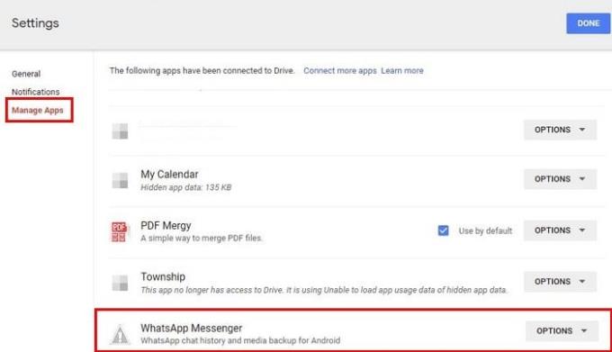 Como excluir o backup do WhatsApp Chat do Google Drive