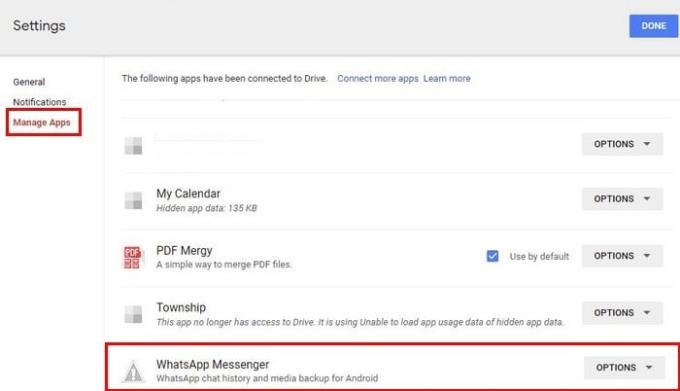 GoogleドライブからWhatsAppチャットバックアップを削除する方法