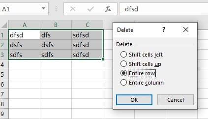 Meerdere Excel-rijen tegelijk wissen