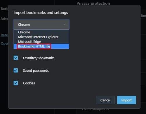 Come importare segnalibri da Chrome a Opera