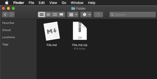 macOS：ファイルを圧縮/解凍する方法