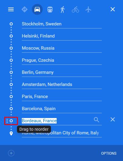 Como definir direções em várias etapas no Google Maps