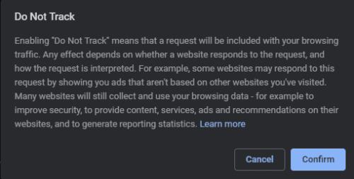 Come abilitare Do Not Track in Chrome