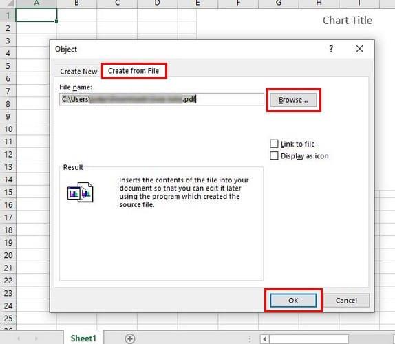 Cách thêm PDF vào Excel