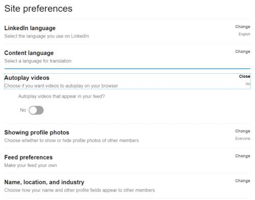 Cómo deshabilitar la reproducción automática de video en LinkedIn