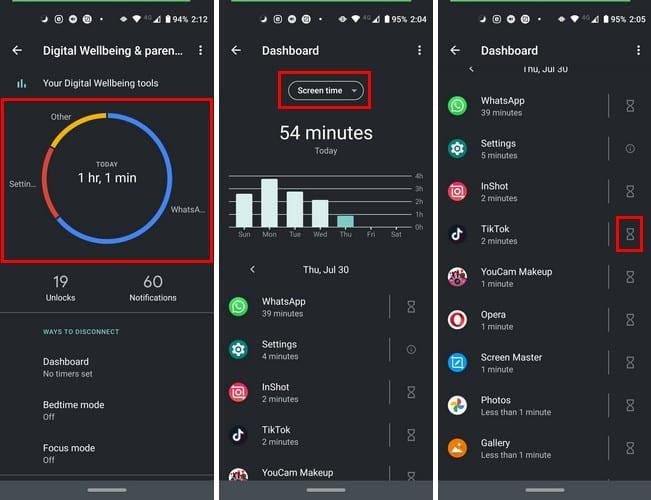 Come controllare il tempo dello schermo su Android