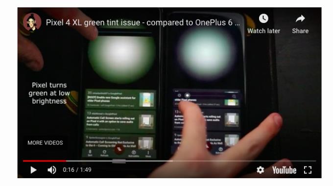 Khắc phục sự cố Nhuộm màu xanh lá cây trên điện thoại Google Pixel 4XL