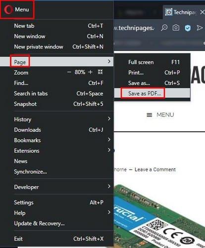 Salva rapidamente una pagina Web come PDF su Chrome, Firefox e Opera