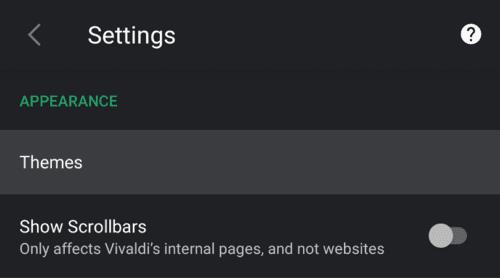 Vivaldi für Android: So aktivieren Sie den Dunkelmodus