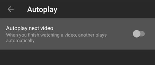 Come abilitare e disabilitare la riproduzione automatica su YouTube per Android