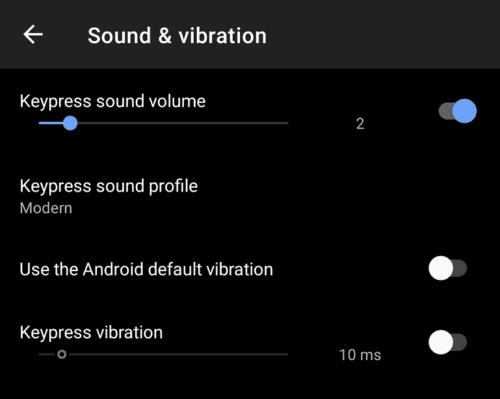 SwiftKey para Android: Cómo deshabilitar el sonido y la vibración de las teclas