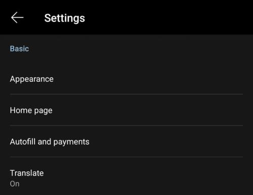 Edge for Android：オートフィルアドレスを追加する方法