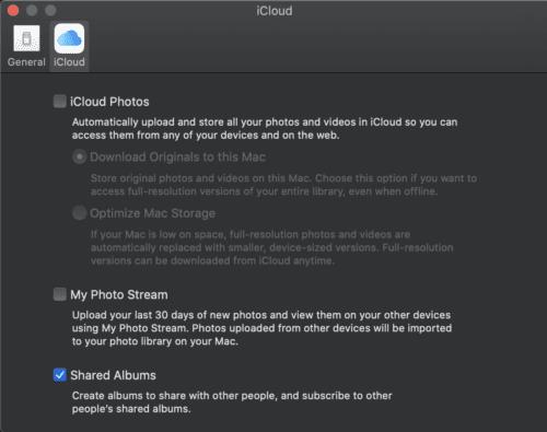 iCloudを使用して写真を共有する