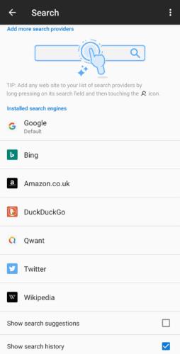 Firefox per Android: come modificare il motore di ricerca predefinito