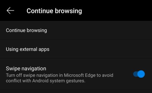 Edge forAndroidが他のアプリを開かないようにする