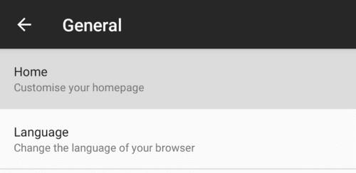 Firefox para Android: como definir uma página inicial personalizada