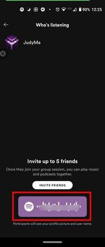 Como ouvir música com amigos no Spotify