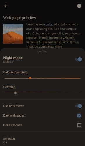 Opera für Android: So konfigurieren Sie den Dunkelmodus