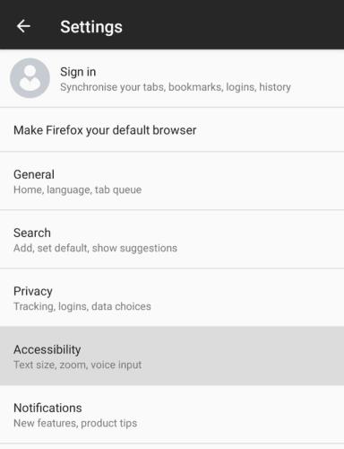 Firefox dành cho Android: Cách Buộc Bật tính năng Phóng to