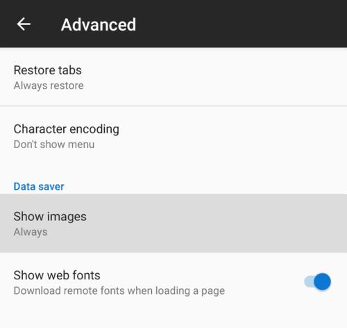 Firefox per Android: come bloccare il caricamento delle immagini