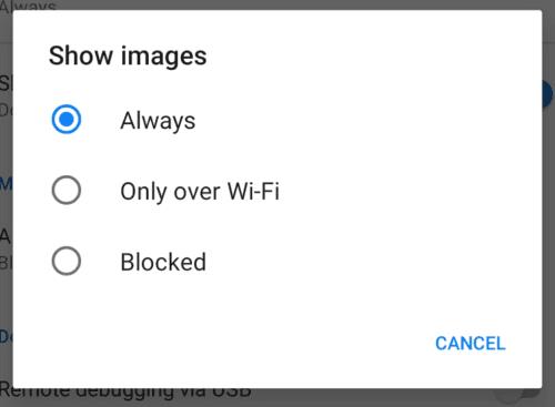 Firefox pour Android : Comment bloquer le chargement des images