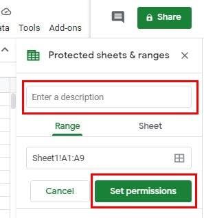 Cómo establecer permisos de edición en Google Sheets