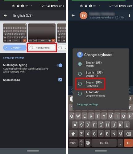 Gboard: come usare la scrittura a mano per inserire il testo