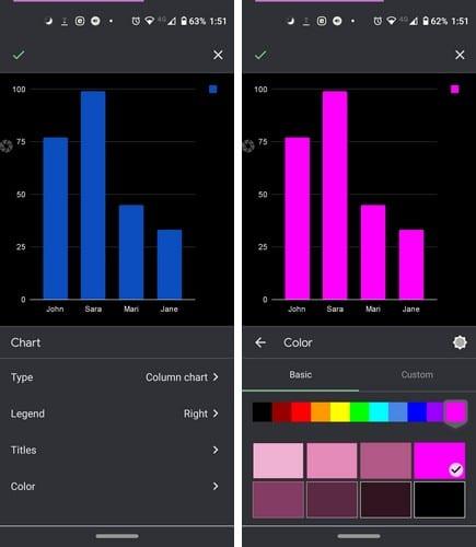 Cómo crear y modificar un gráfico en Google Sheets