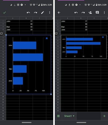 So erstellen und ändern Sie ein Diagramm in Google Sheets