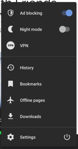 Android용 Opera: 내장 VPN을 구성하는 방법