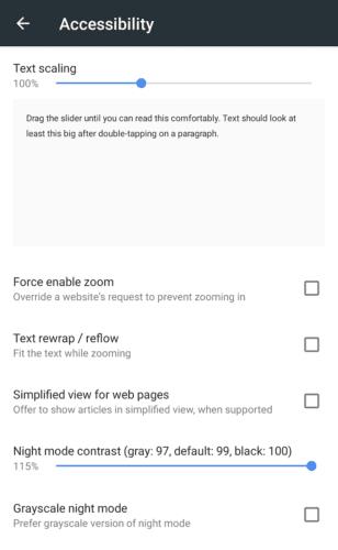 Kiwi cho Android: Cách định cấu hình cài đặt chế độ ban đêm