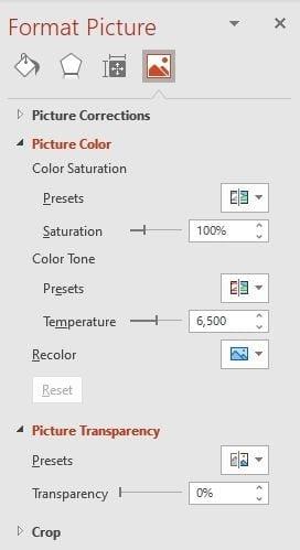Cách thay đổi độ trong suốt và màu sắc của hình ảnh trong PowerPoint