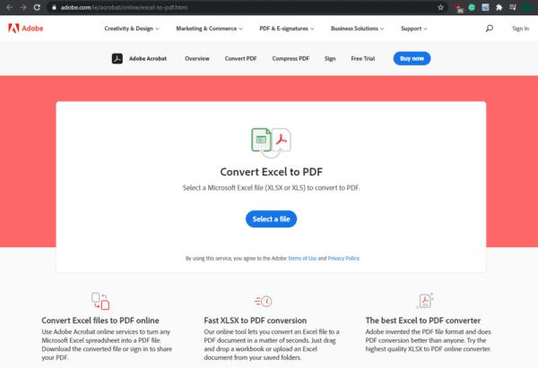 Como converter planilha do Excel em PDF