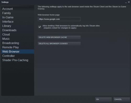 Steam: come cambiare la home page per il browser overlay in-game