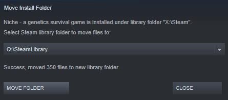 Como mover a pasta de instalação de um jogo Steam