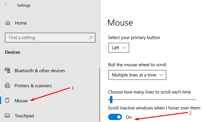 Corrigir que a roda do mouse do Microsoft Edge não funciona