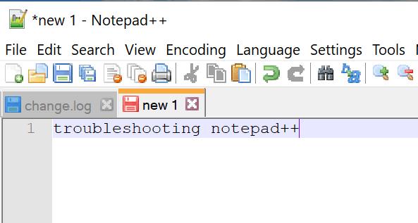 Risoluzione dei problemi Notepad++ non salvata