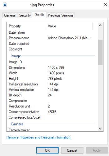 Windows 10에서 이미지의 Dpi를 확인하는 방법