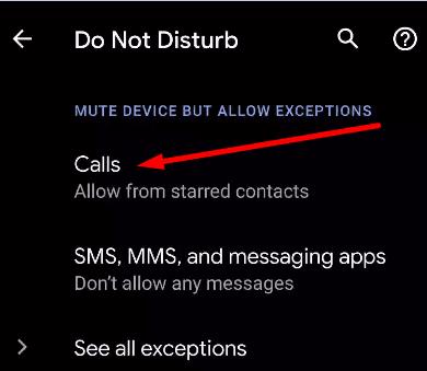 Android-Telefon nur Anrufe von Kontakten zulassen