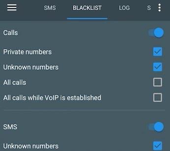 Téléphone Android Autoriser uniquement les appels à partir des contacts