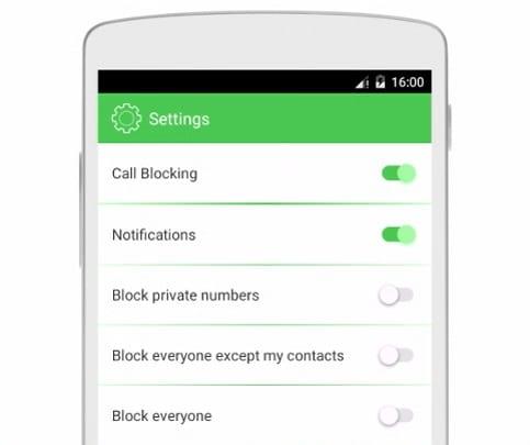 Téléphone Android Autoriser uniquement les appels à partir des contacts