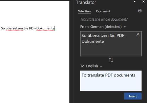 Een PDF vertalen Translate