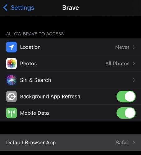 Come cambiare il browser predefinito su iOS