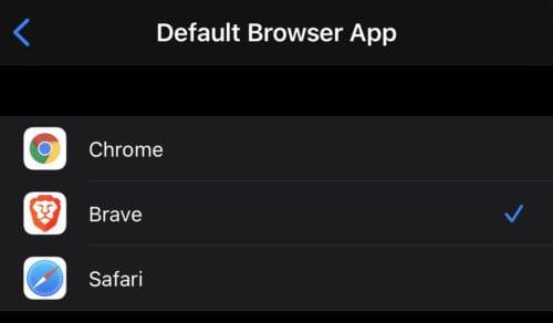 Come cambiare il browser predefinito su iOS