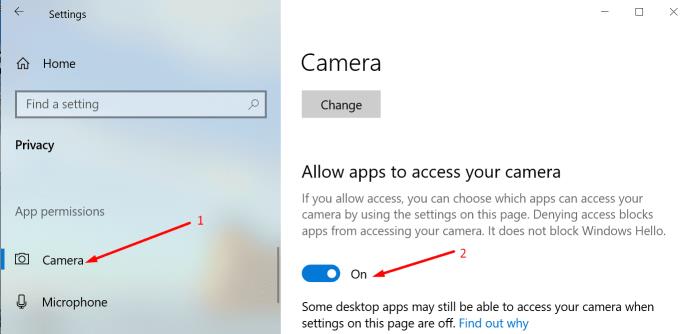 Fix Discord non può accedere alla fotocamerat