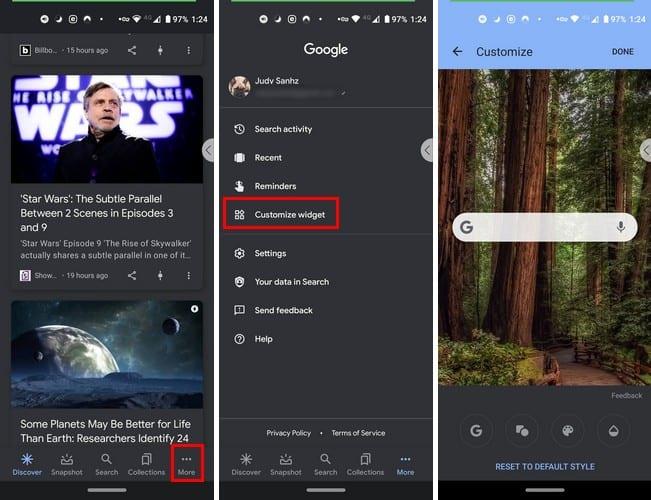 Android: วิธีปรับแต่ง Google Widget