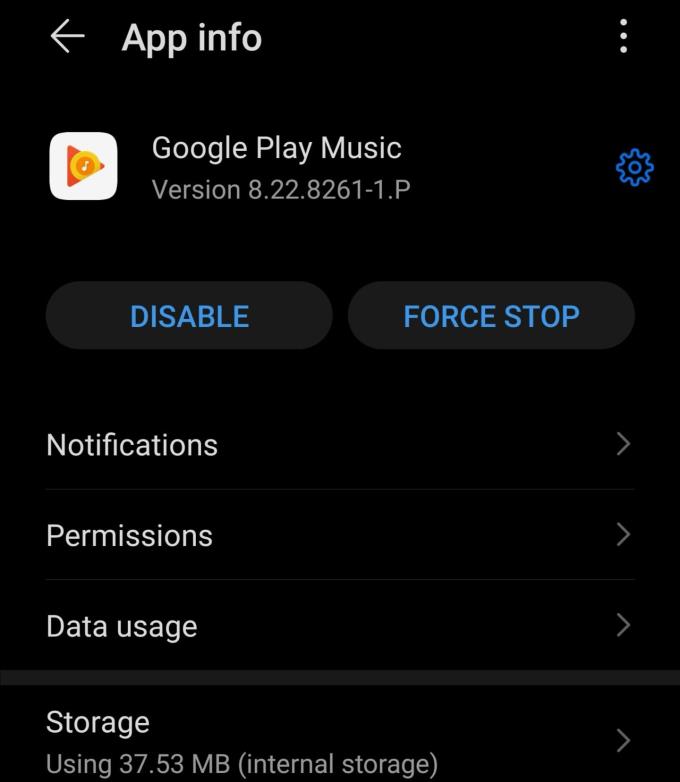 Erreur Google Play Music lors de la récupération des informations du serveur